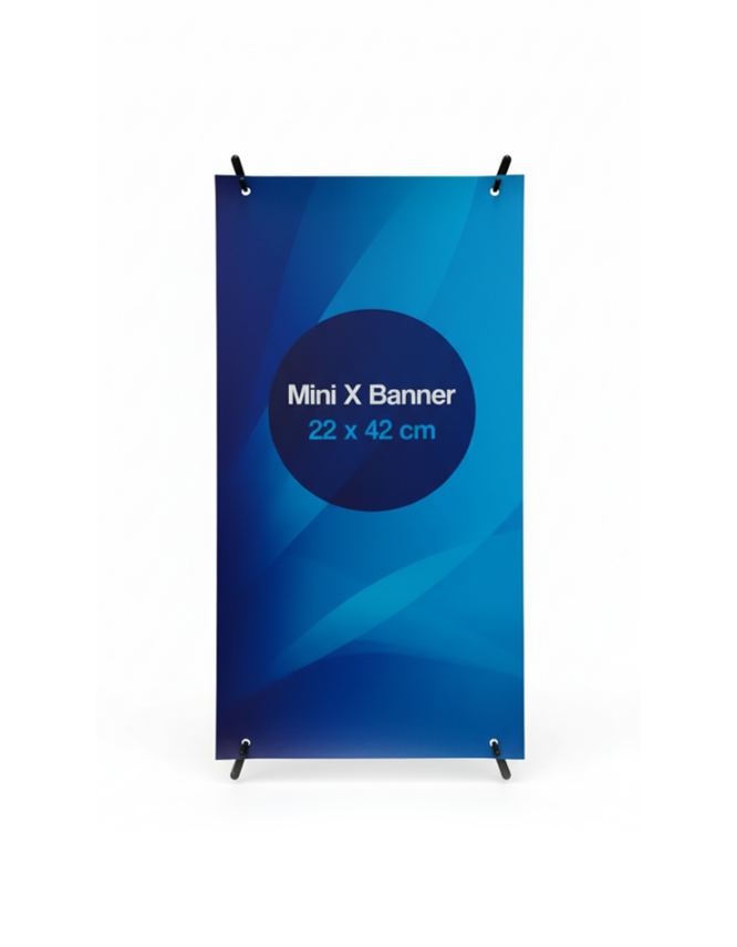 Mini X Banner 21x30 cm - BlueInk