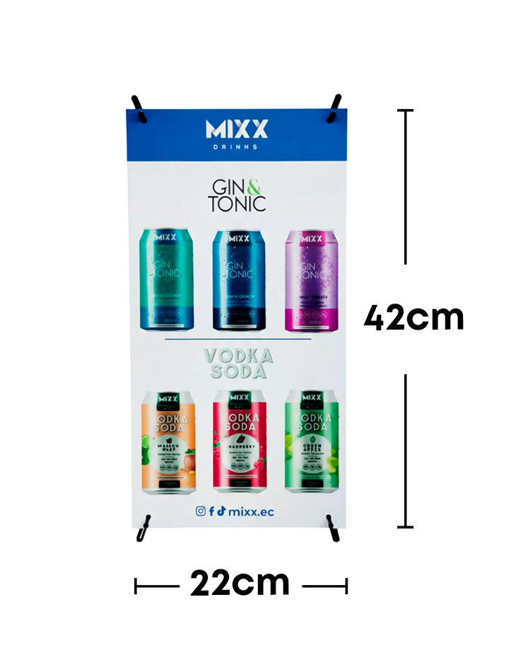 Mini X Banner 22x42 cm - BlueInk