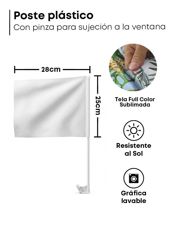 Mini Banderas para Auto - 5