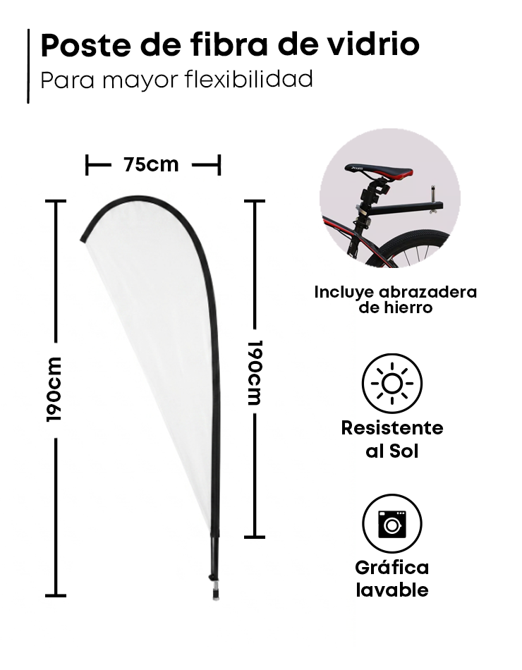 Bandera para Bicicleta - 5