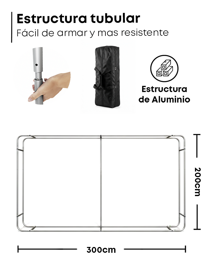 Backing de Tensión Doble lado Ancho - 5