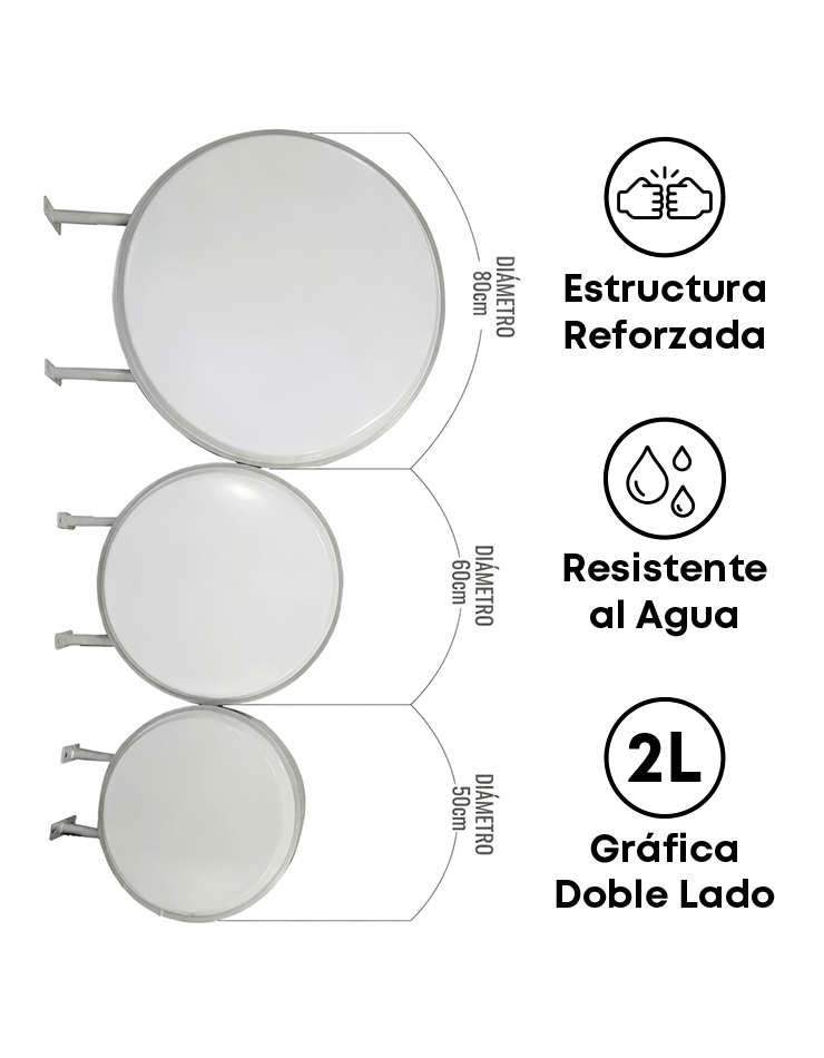 Rótulo Circular 2 lados - 5