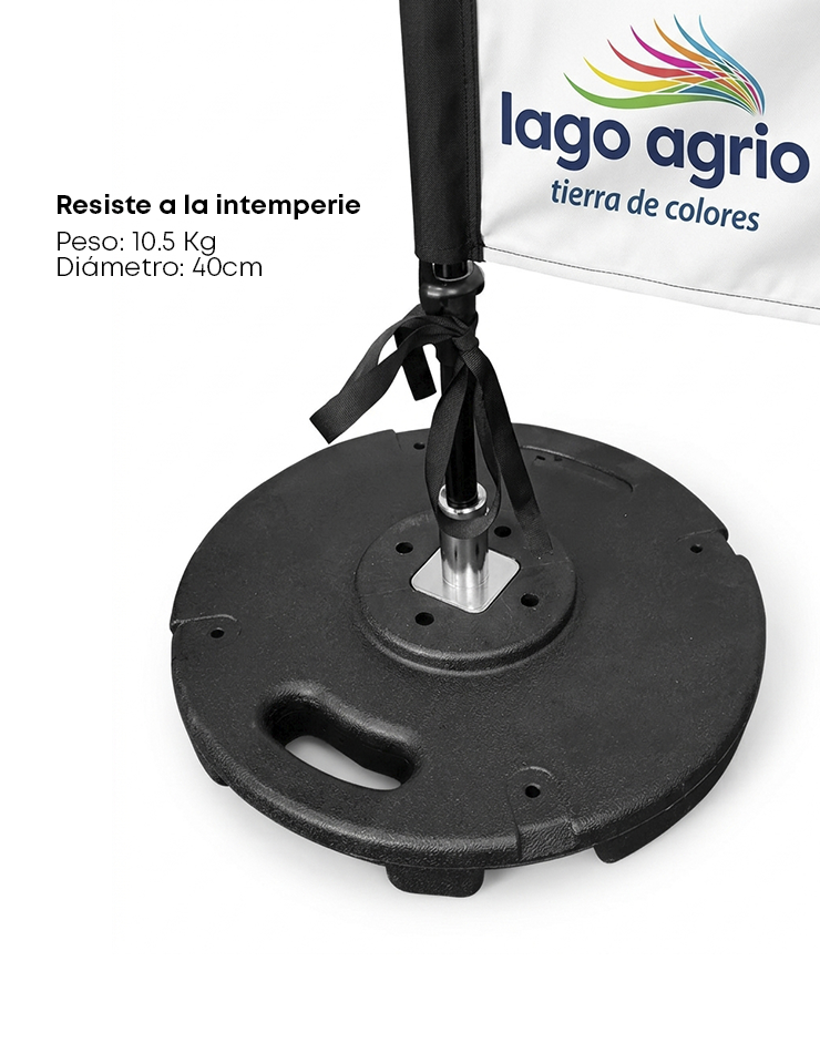 Base de Concreto para Banderas - 3