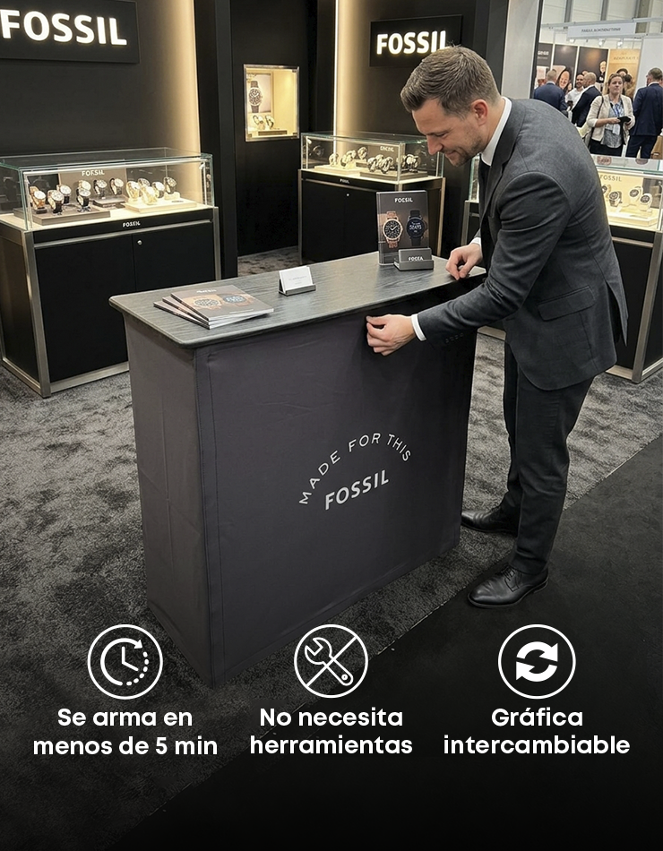 Mesa Pop Up Velcro Recta Nacional - 3