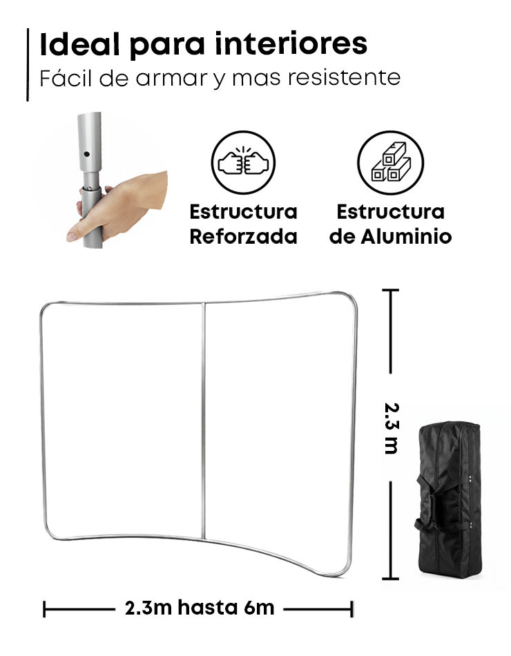 Backing de Tensión Doble lado curvo - 5