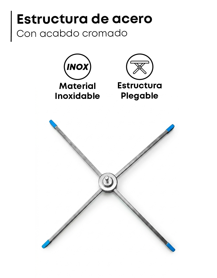 Base Cruz Plegable para Banderas - 2