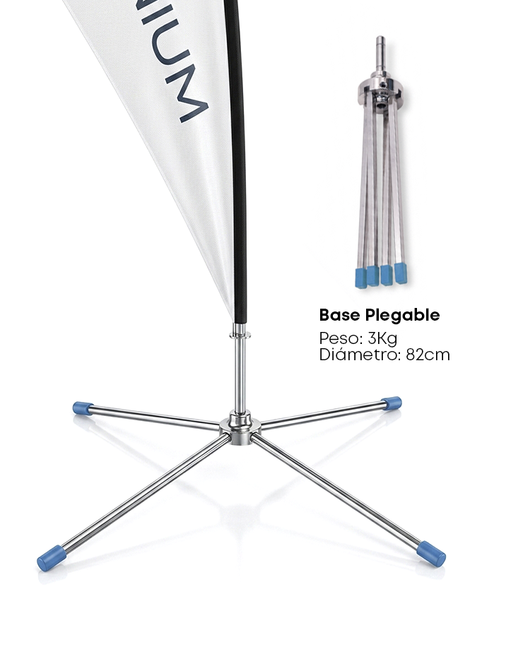 Base Cruz Plegable para Banderas - 3