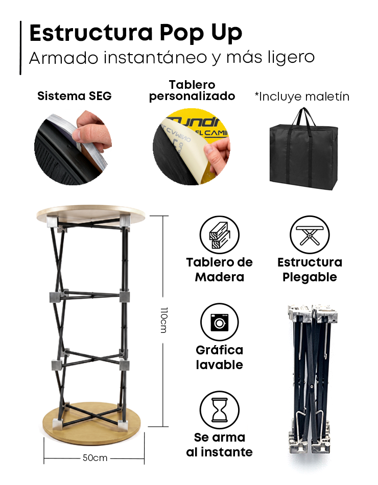 Counter Pop-Up Nacional Small Cilíndrico SEG - 5