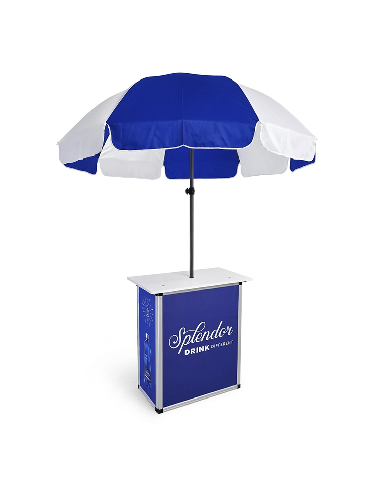 Mesa Plegable con Sombrilla - 1