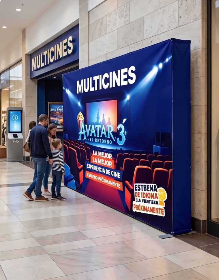 Backing LED pop-up Backing LED pop-up en cine